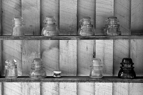 Insulators on shelf